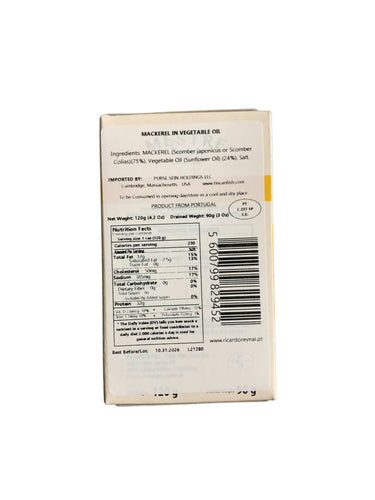 Mestre Mackerel in Vegetable Oil - 6 Pack - TinCanFish